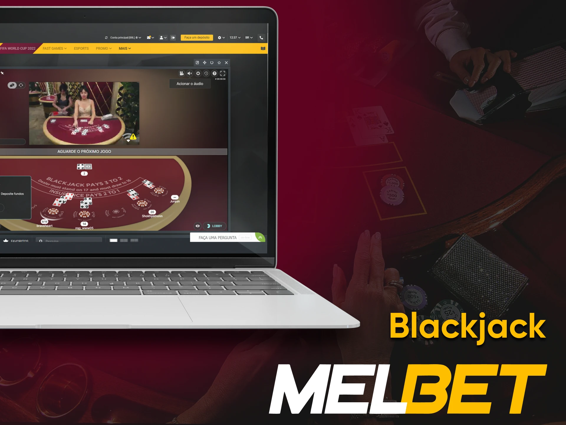 Para jogar Blackjack da Melbet, vá para a seção desejada.