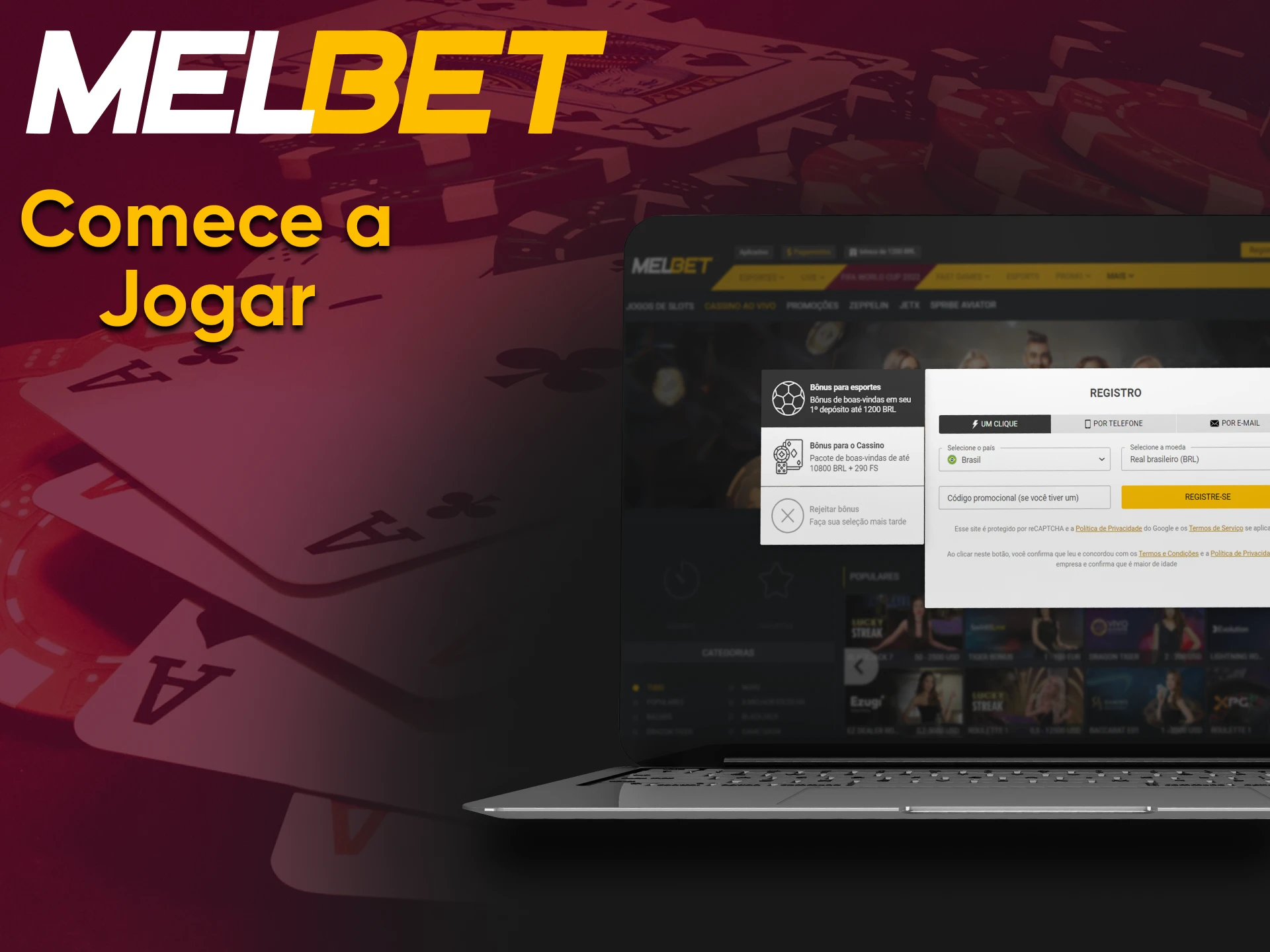 The Melbet website has an online casino.