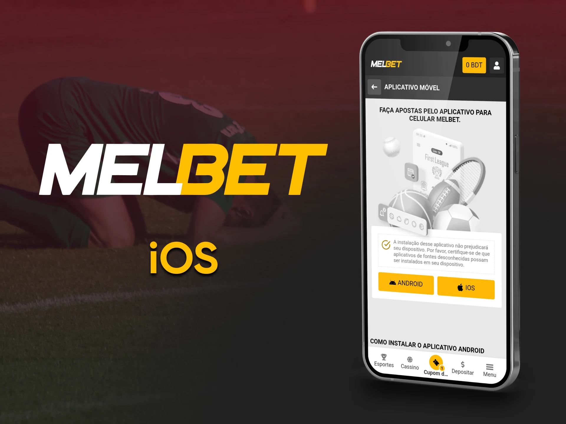 If you want to bet on your mobile phone, you can download the Melbet app for iOS.