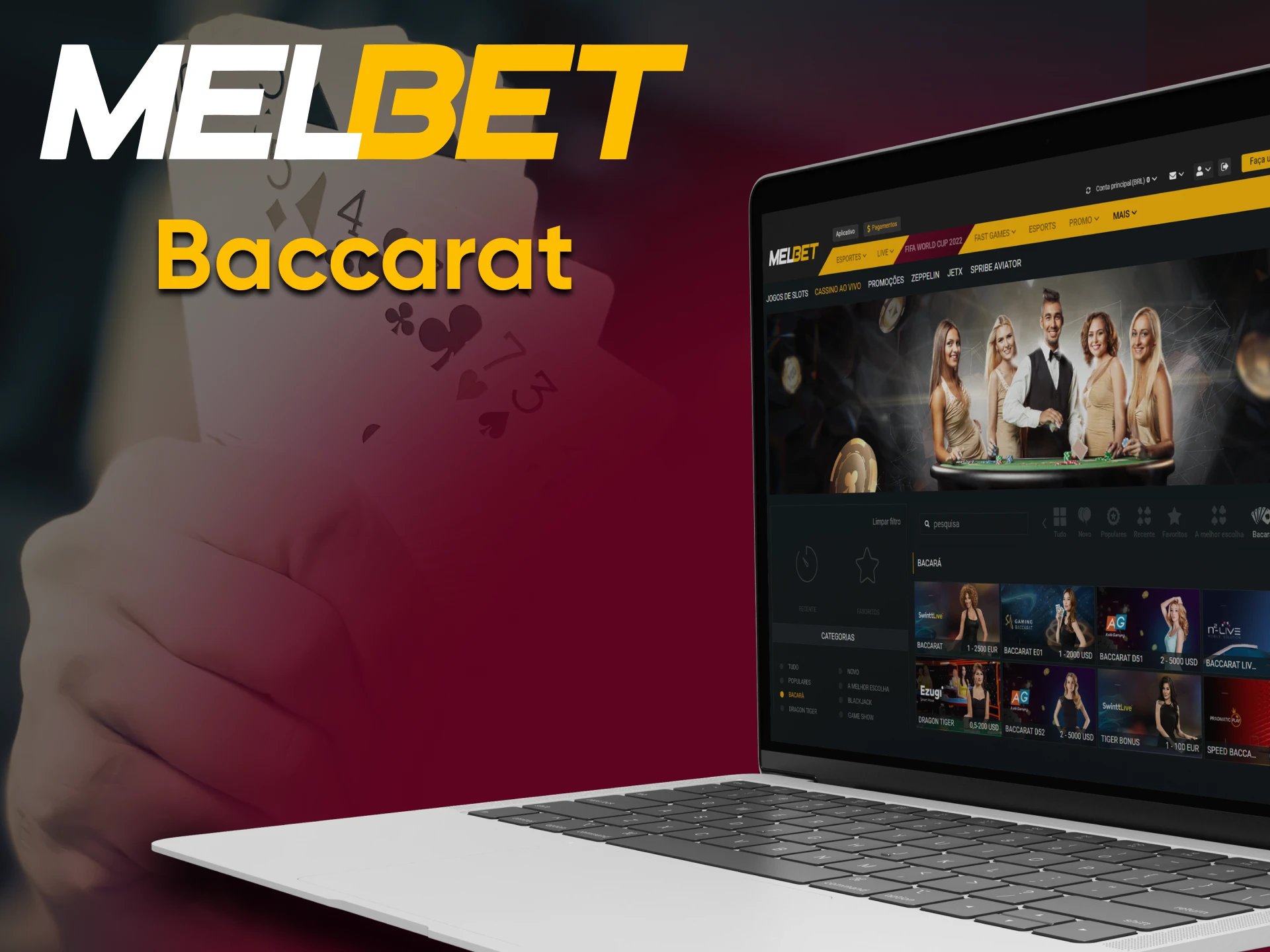 For card game lovers, Melbet has Baccarat.