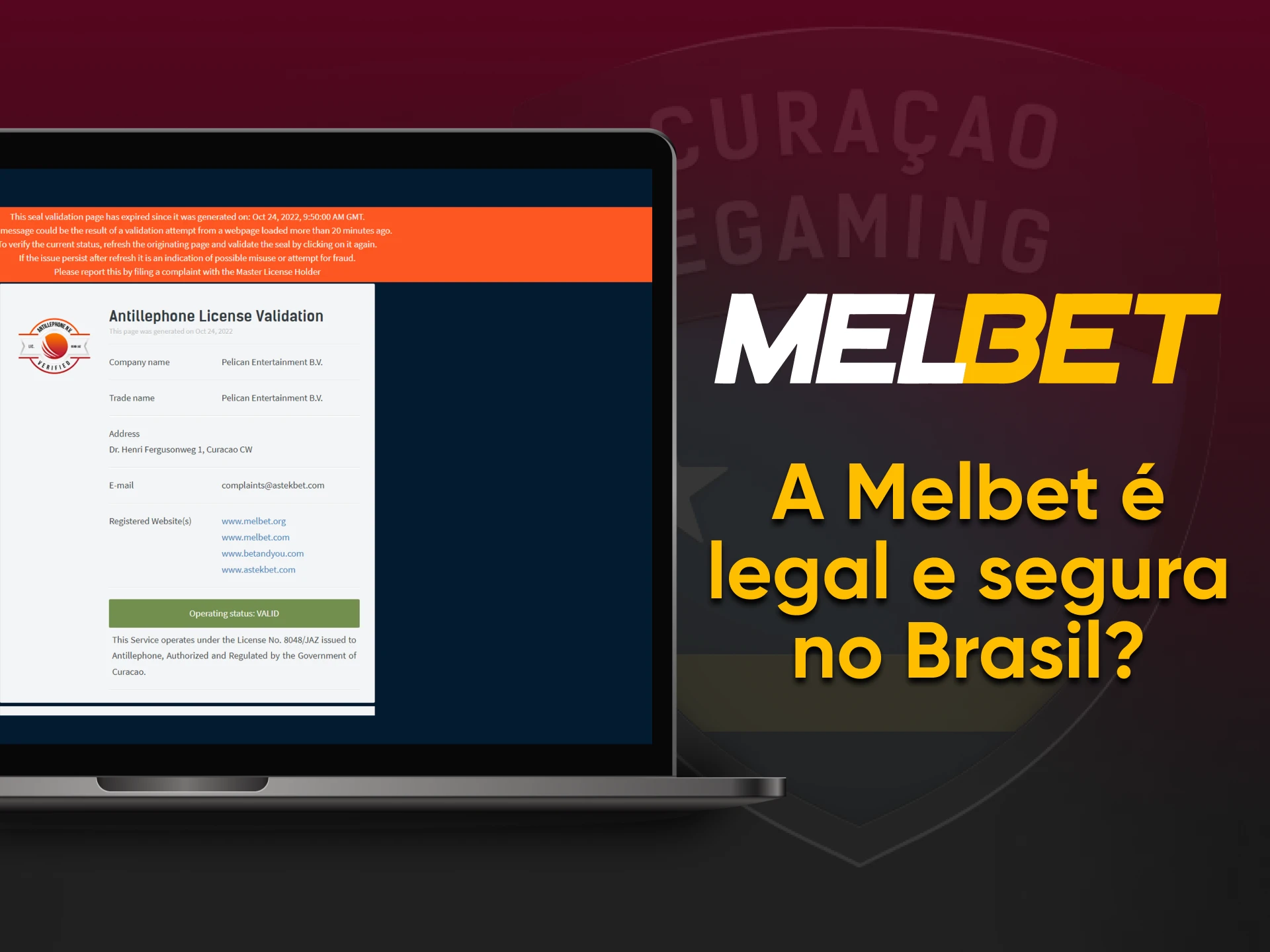 A Mel bet pode ser usada no Brasil.