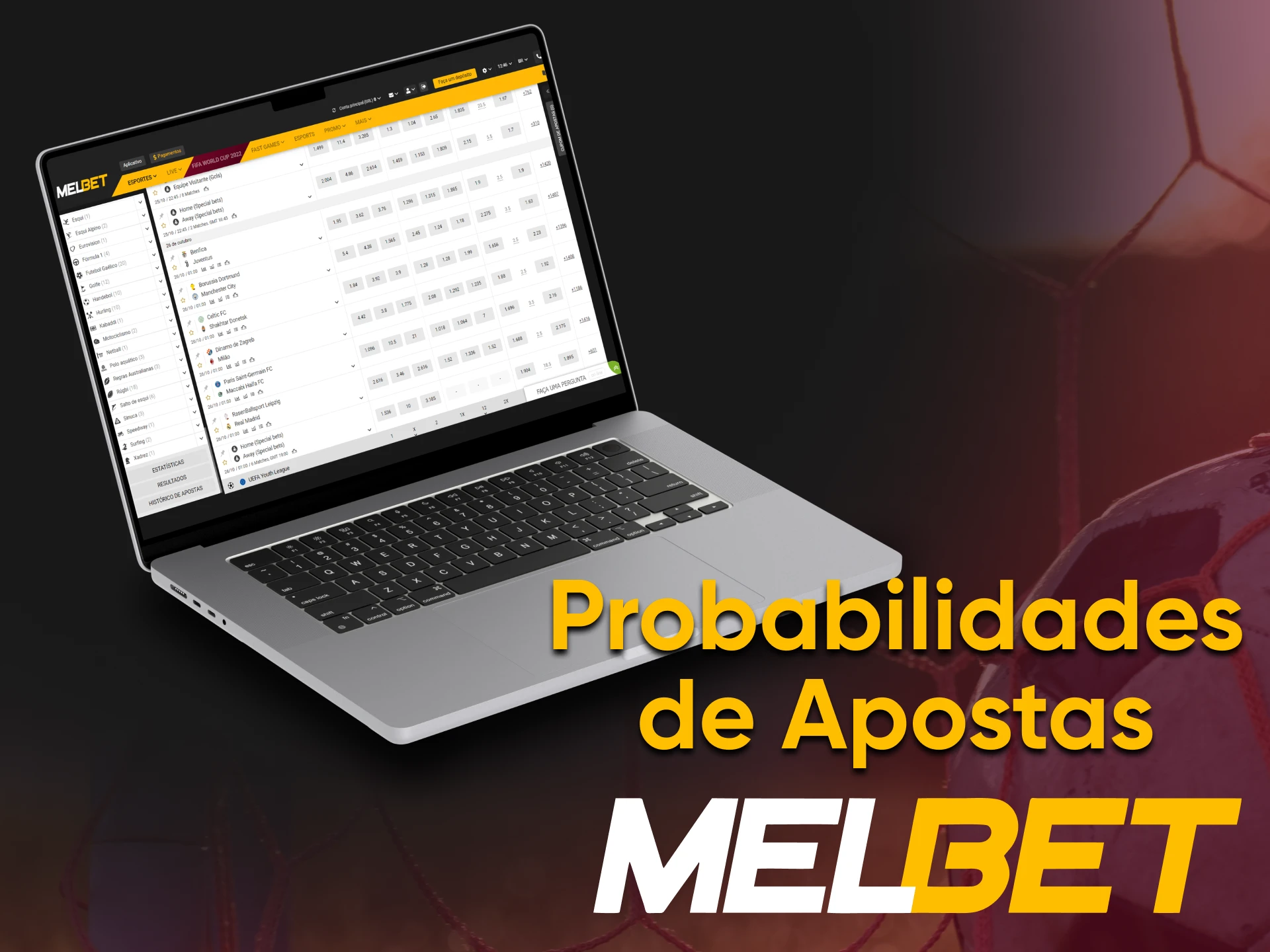 At Melbet, you can always place bets with the highest odds.