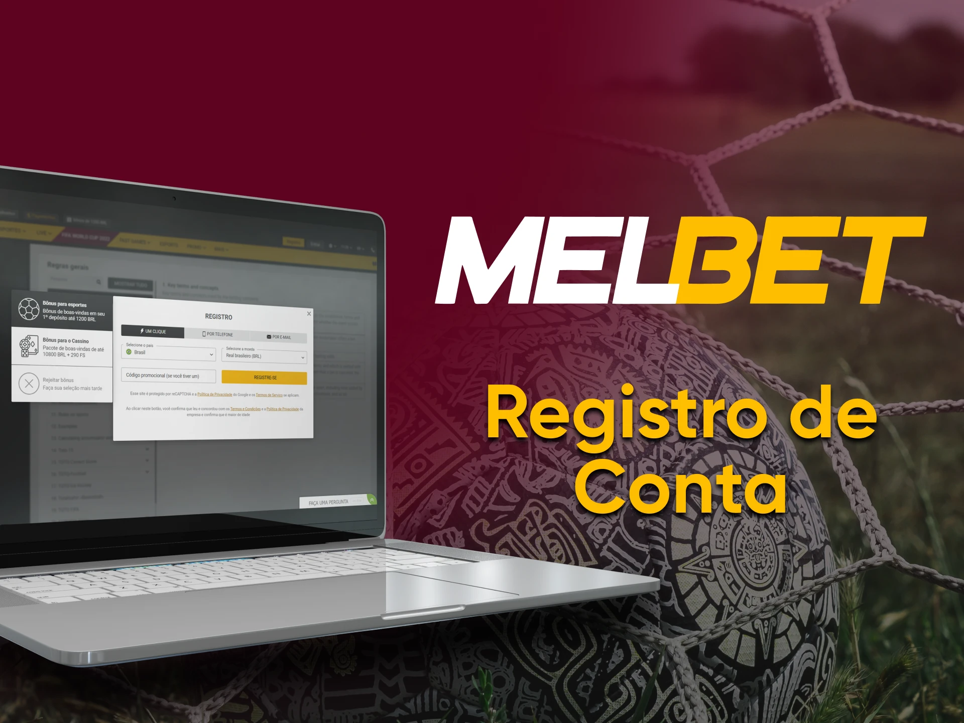 A funcionalidade completa do Melbet com está disponível após o registro.