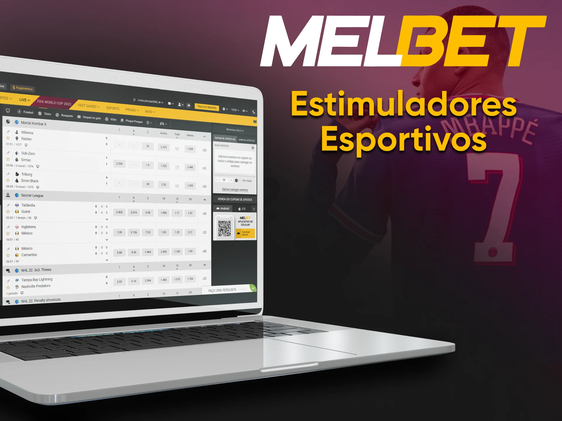 Lista de modalidades esportivas virtuais na seção de esportes da Melbet.