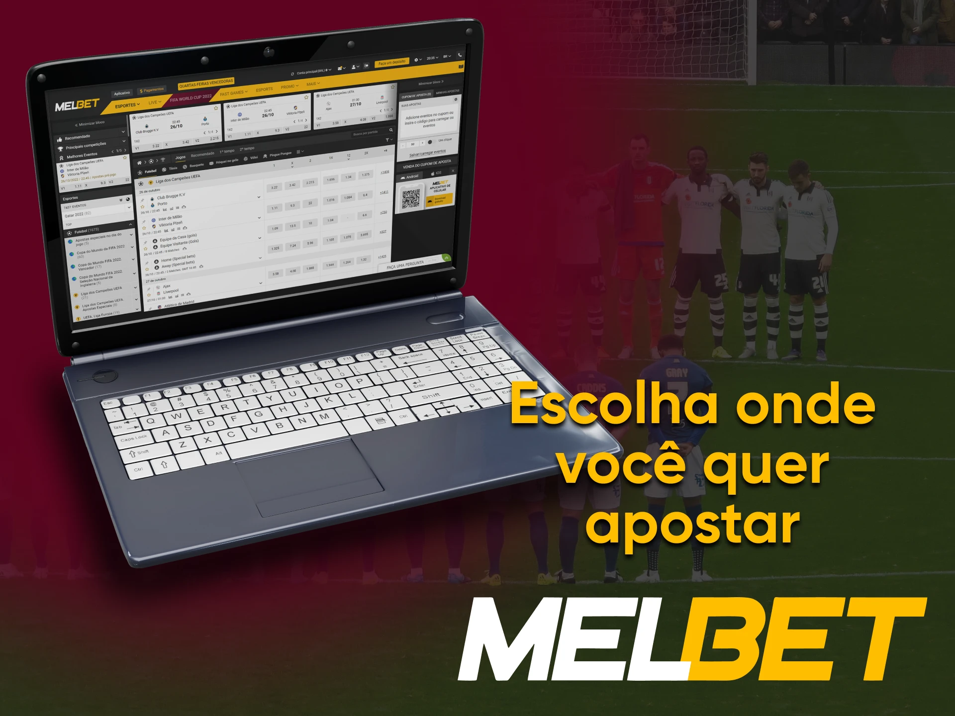 Posso instalar no site da Melbet.