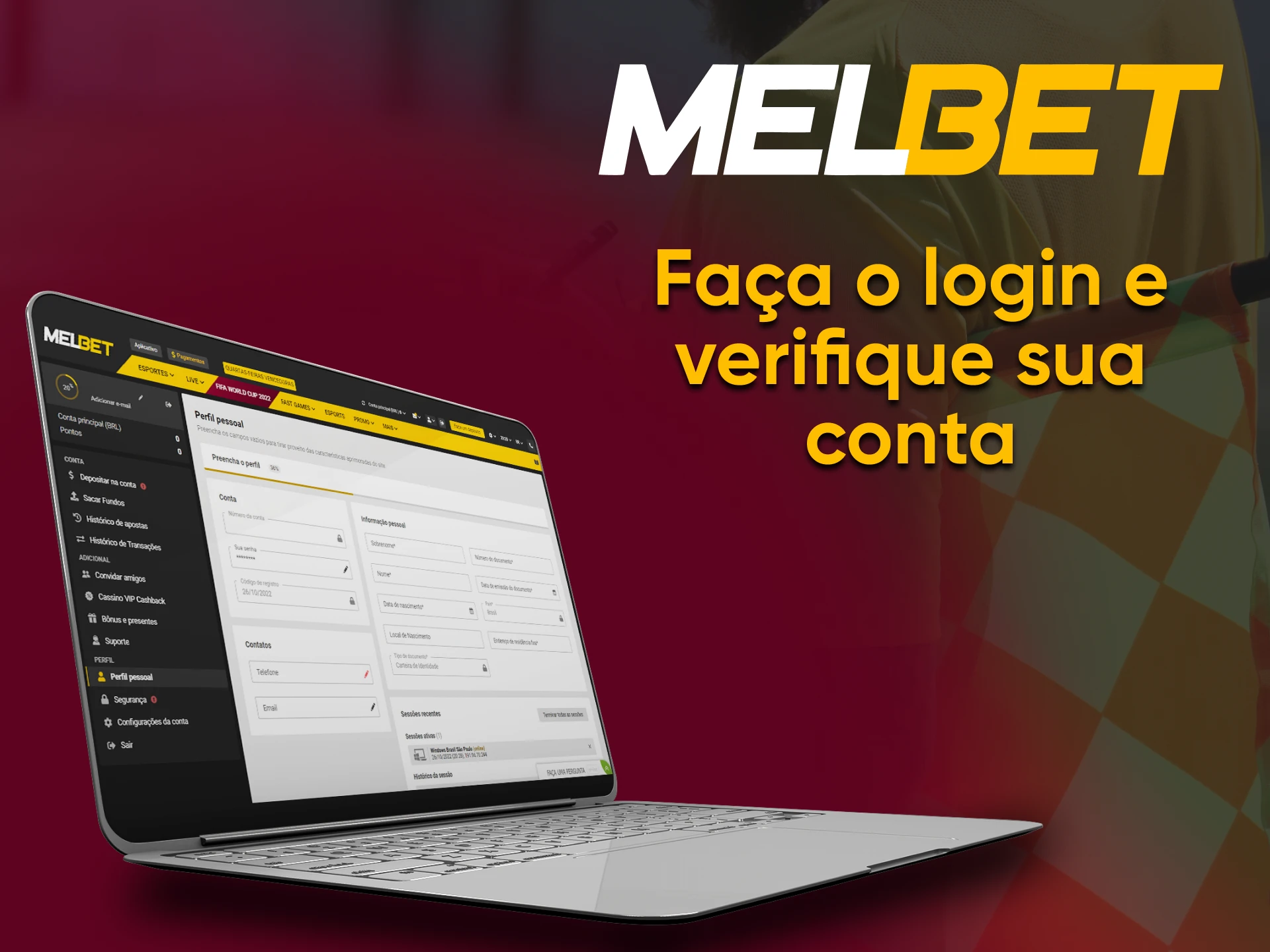 For further use, you must go through Melbet's account verification process.