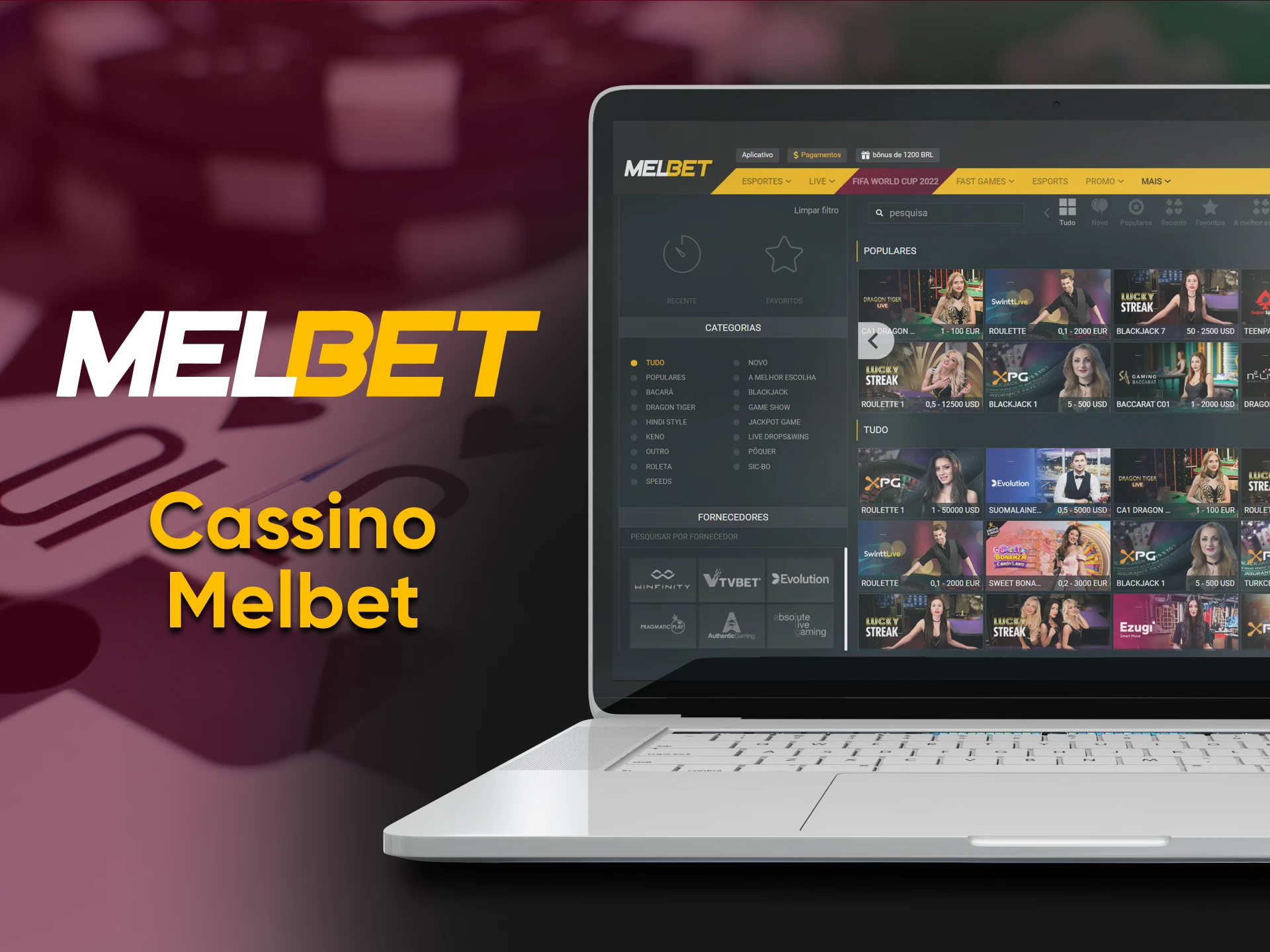 In addition to gambling, Melbet offers casino entertainment.