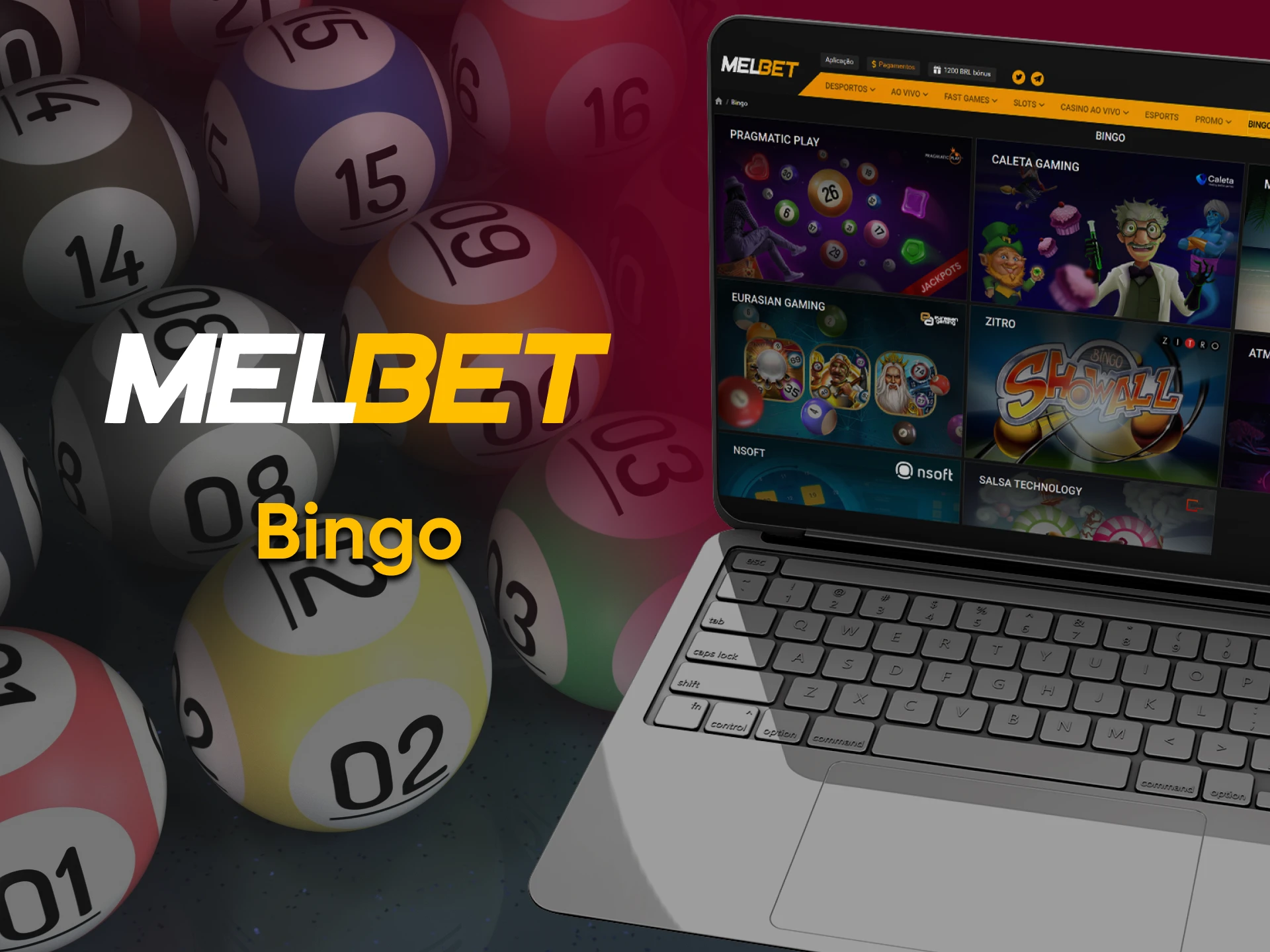 Para jogos no Melbet, escolha Bingo.