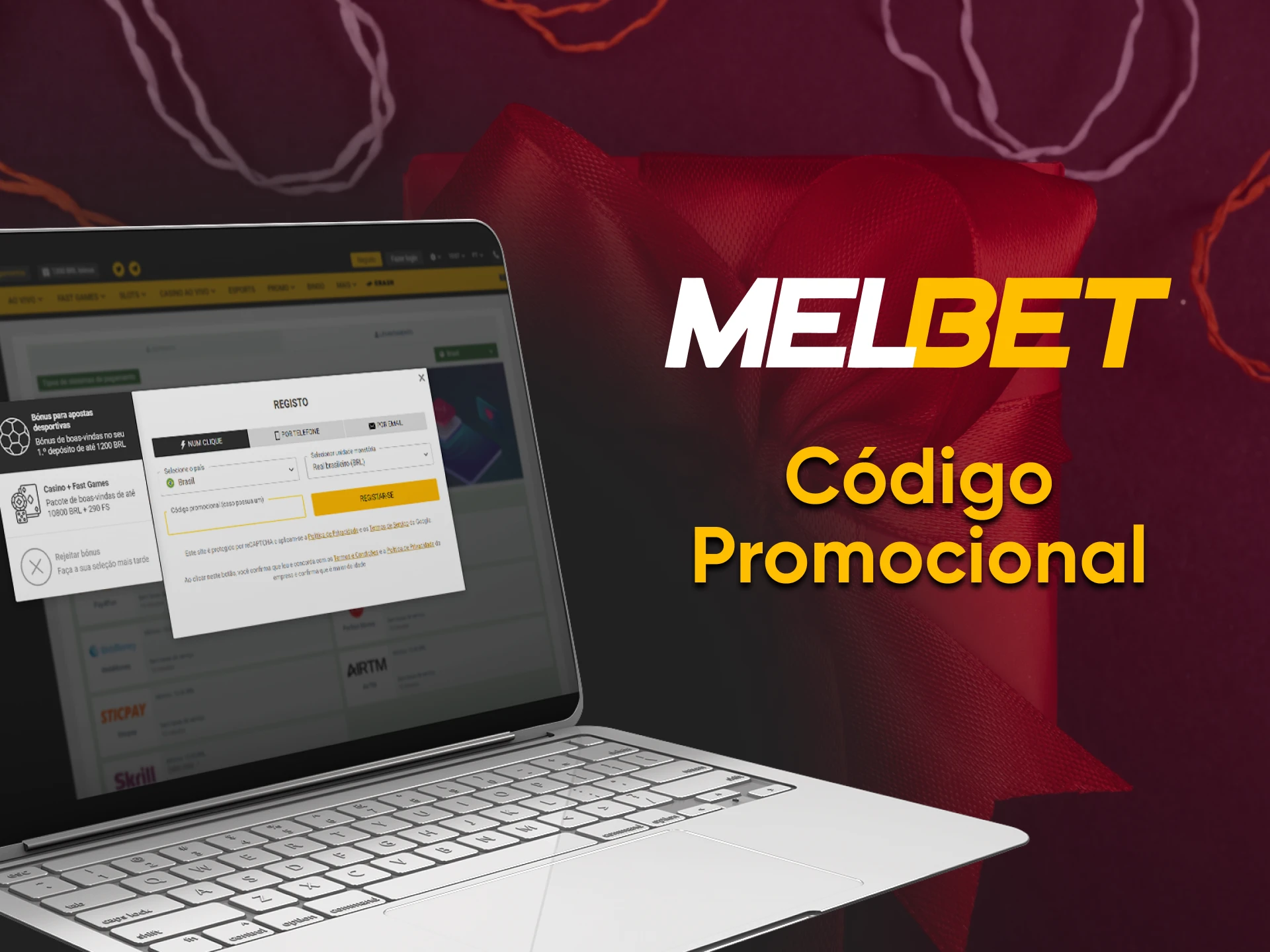 Código promocional Melbet MELONL para usuários brasileiros.