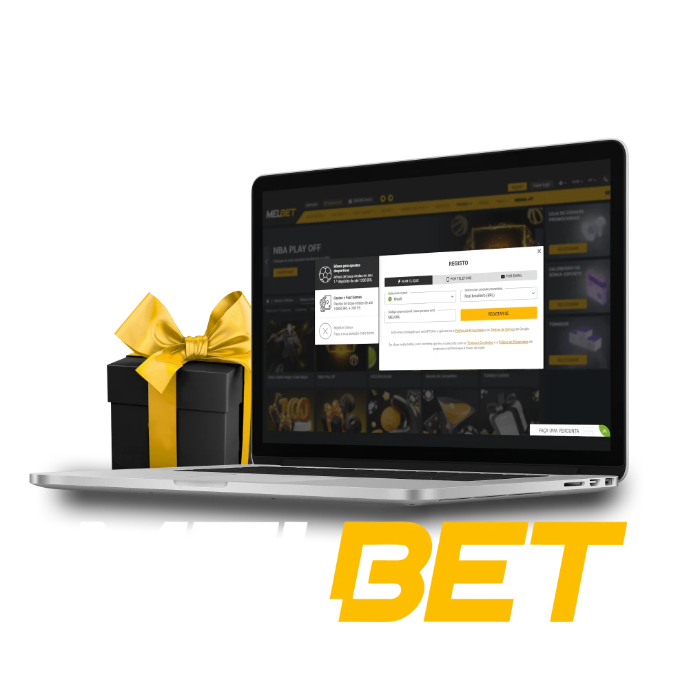 O código promocional Melbet MELONL deve ser inserido no campo especial durante o registro.