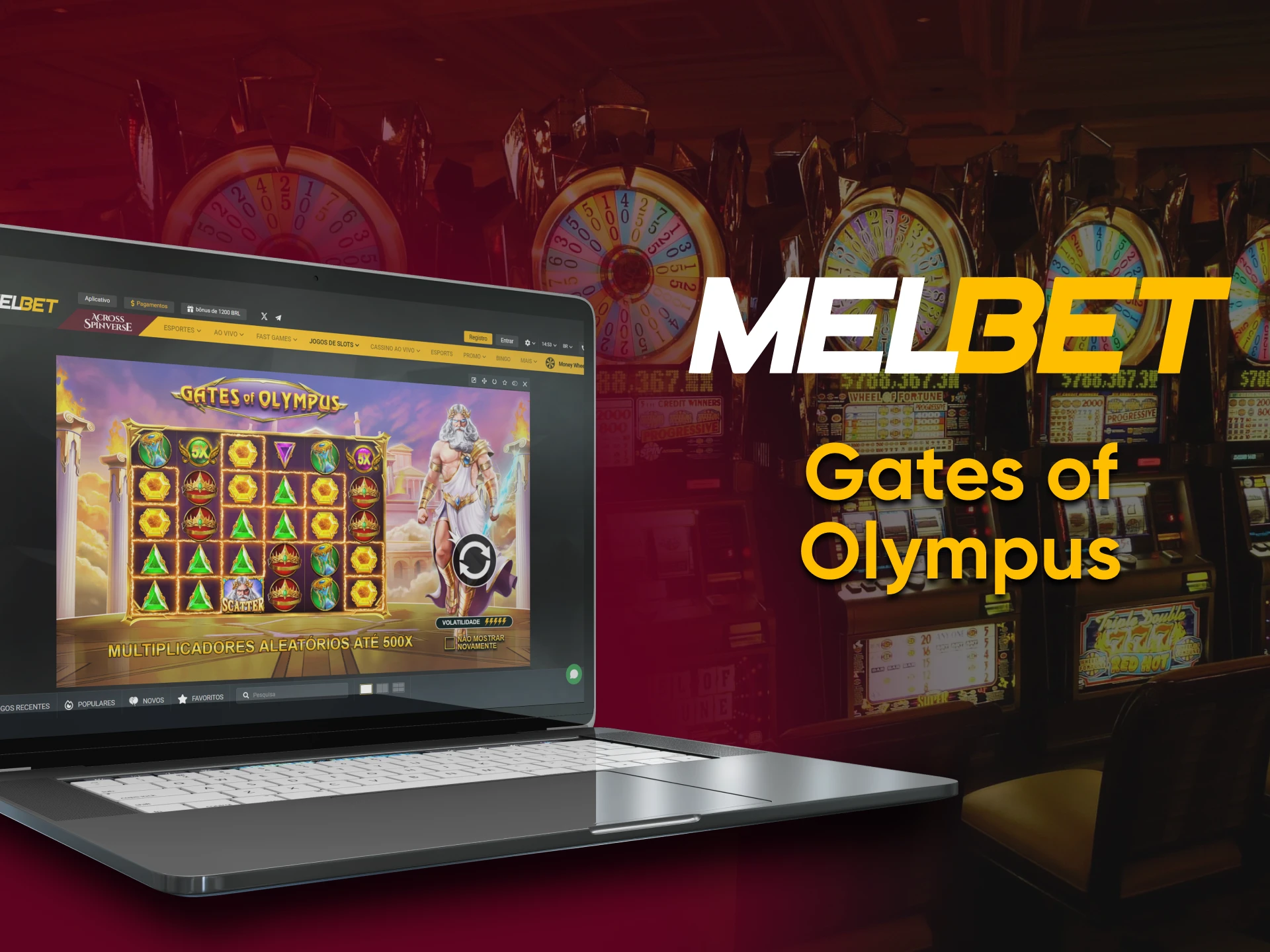 O jogo Gates of Olympus está disponível no Melbet Casino.