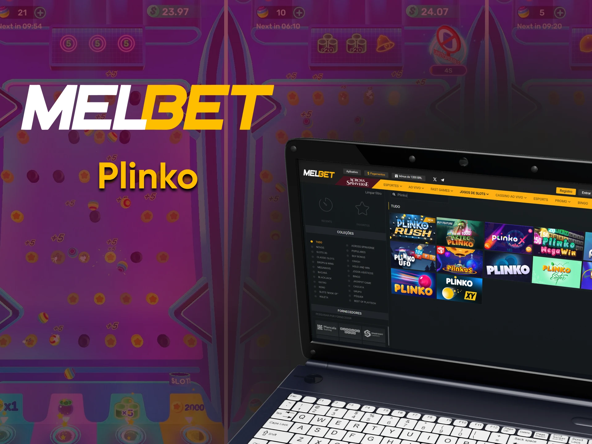 O jogo Plinko está disponível no Melbet Casino.
