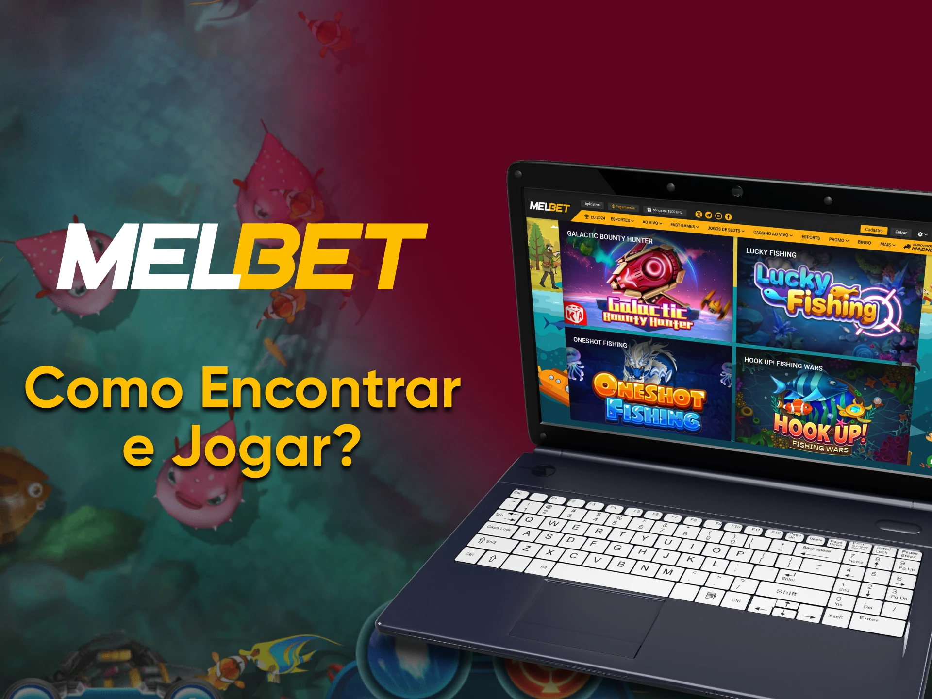 Comece a jogar pesca e caça com Melbet.