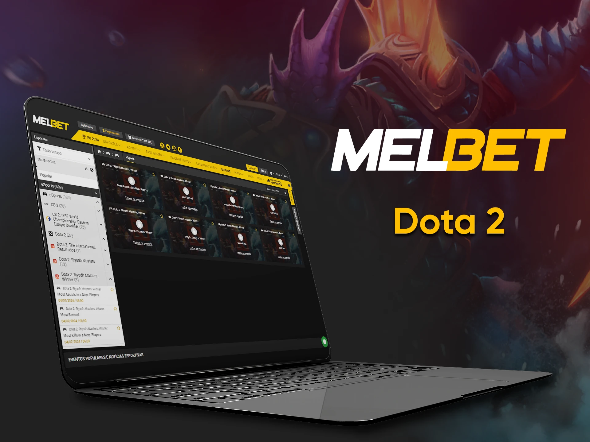 Aposte no Dota 2 com Melbet.