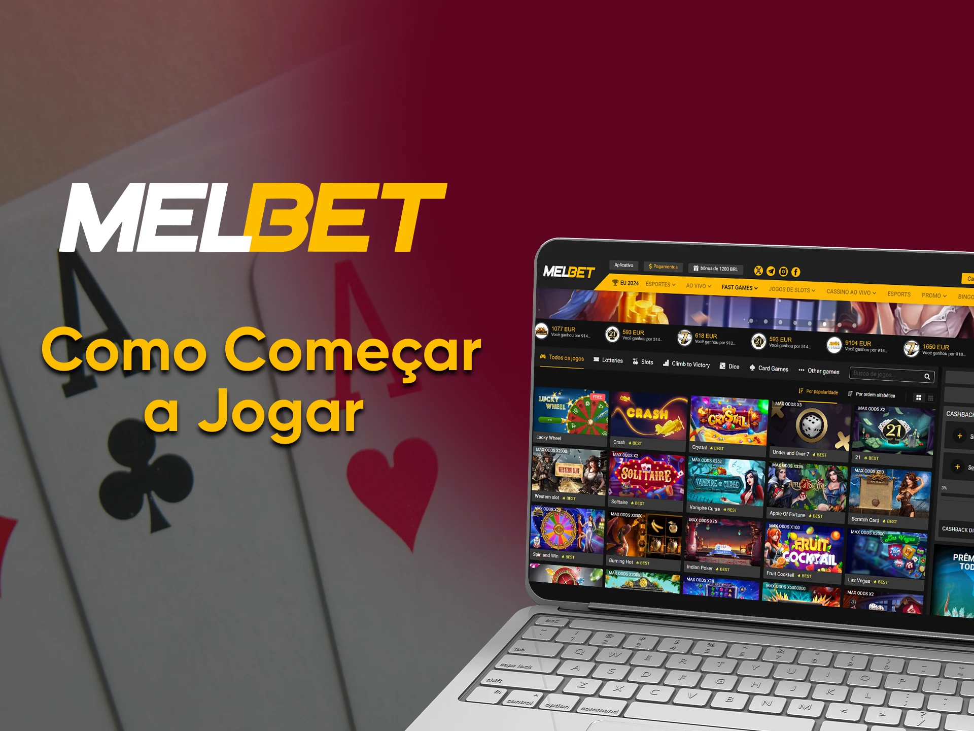 Vá para a seção do cassino para começar a jogar jogos rápidos da Melbet.