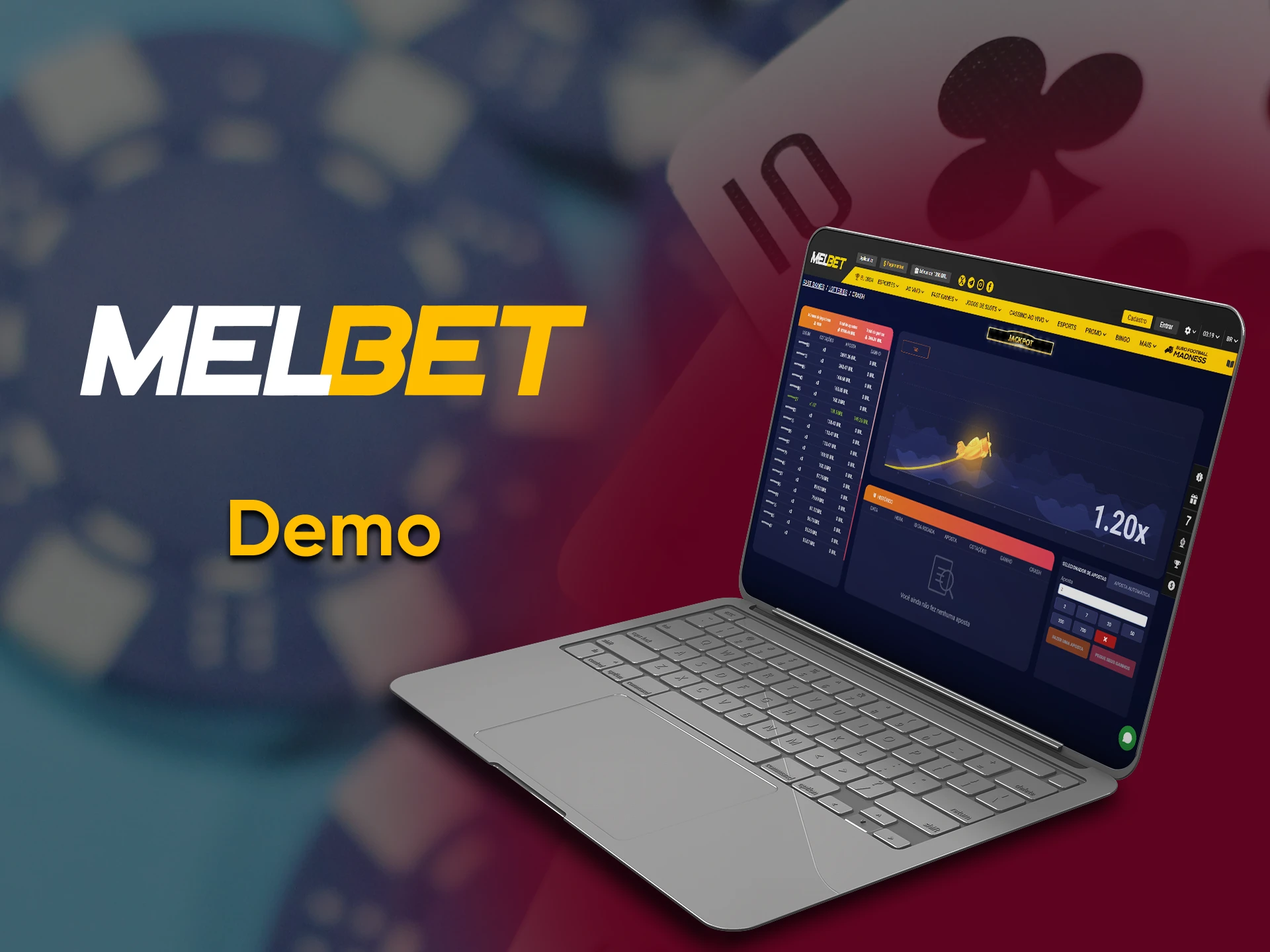 Pratique com a versão demo dos jogos rápidos da Melbet.